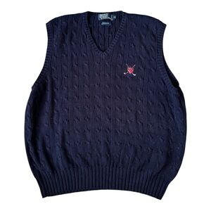Polo Ralph Lauren Navy V-Neck Sweater Vest